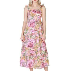 Banjanan Alex Dress in Loki's Garden Lilac Size Large